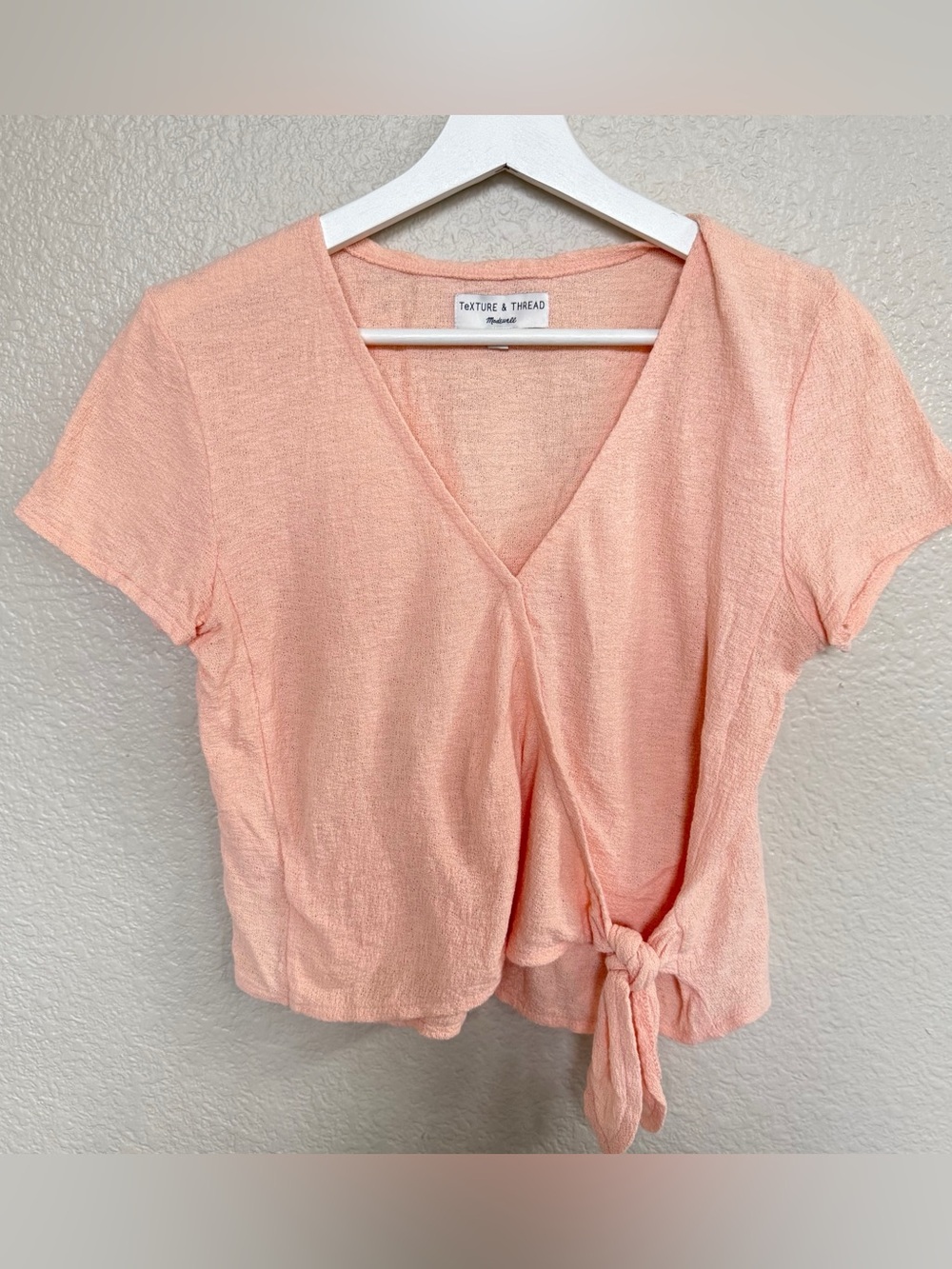 Madewell Women’s Cotton Peach Crop Top Size XXS